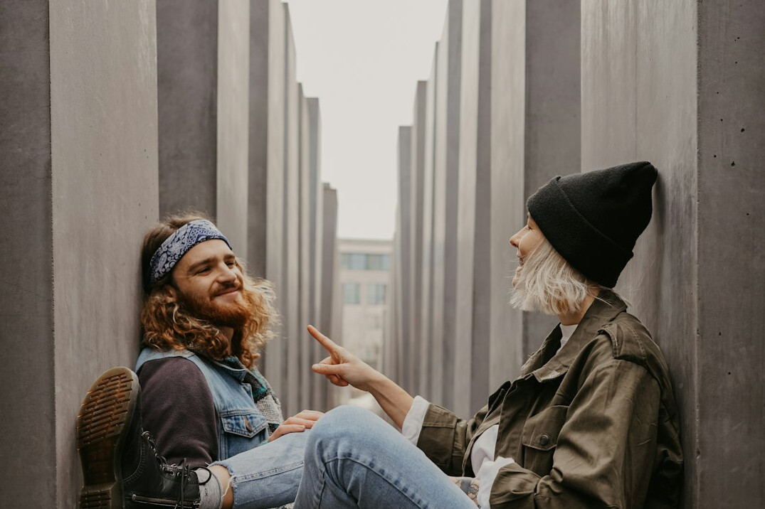 people having conversation